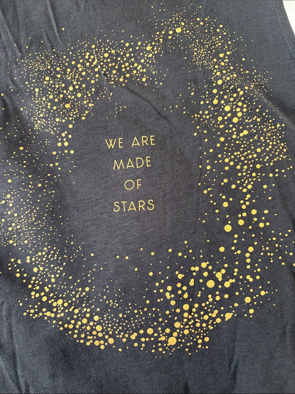 Spiritual Gangster Black Tank with Gold Starburst Print - Picture 2 of 2